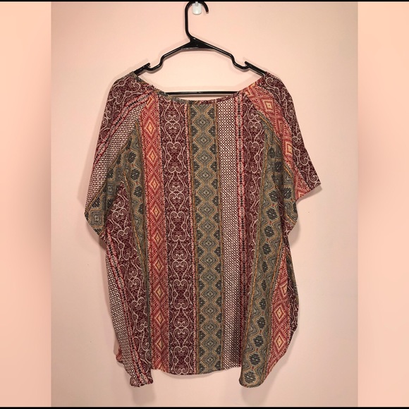 Colorful Multi-Patterned Top - Picture 2 of 4